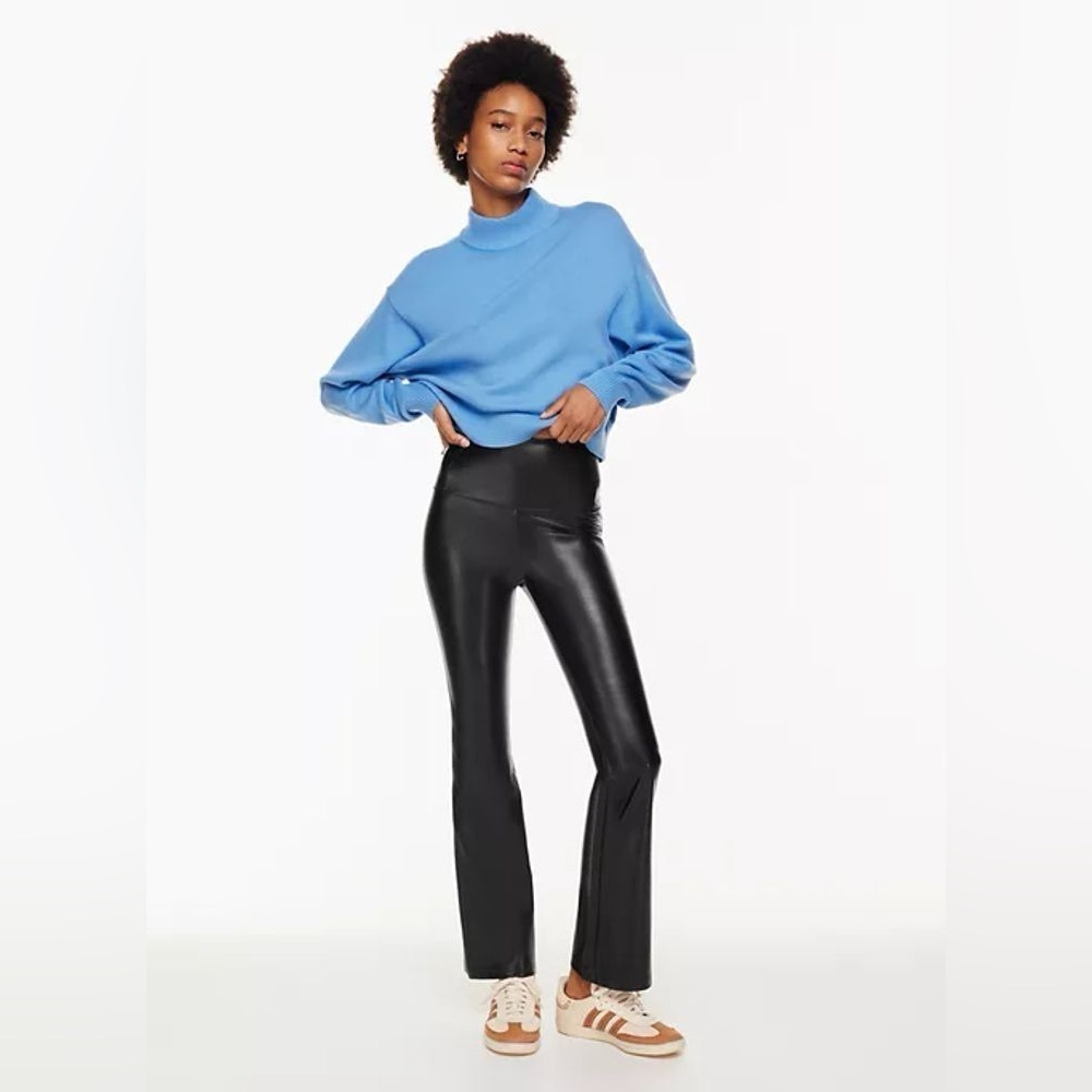 Wilfred Free Daria Flare Pant in Black Size Small Leather Flare Bohemian Faux